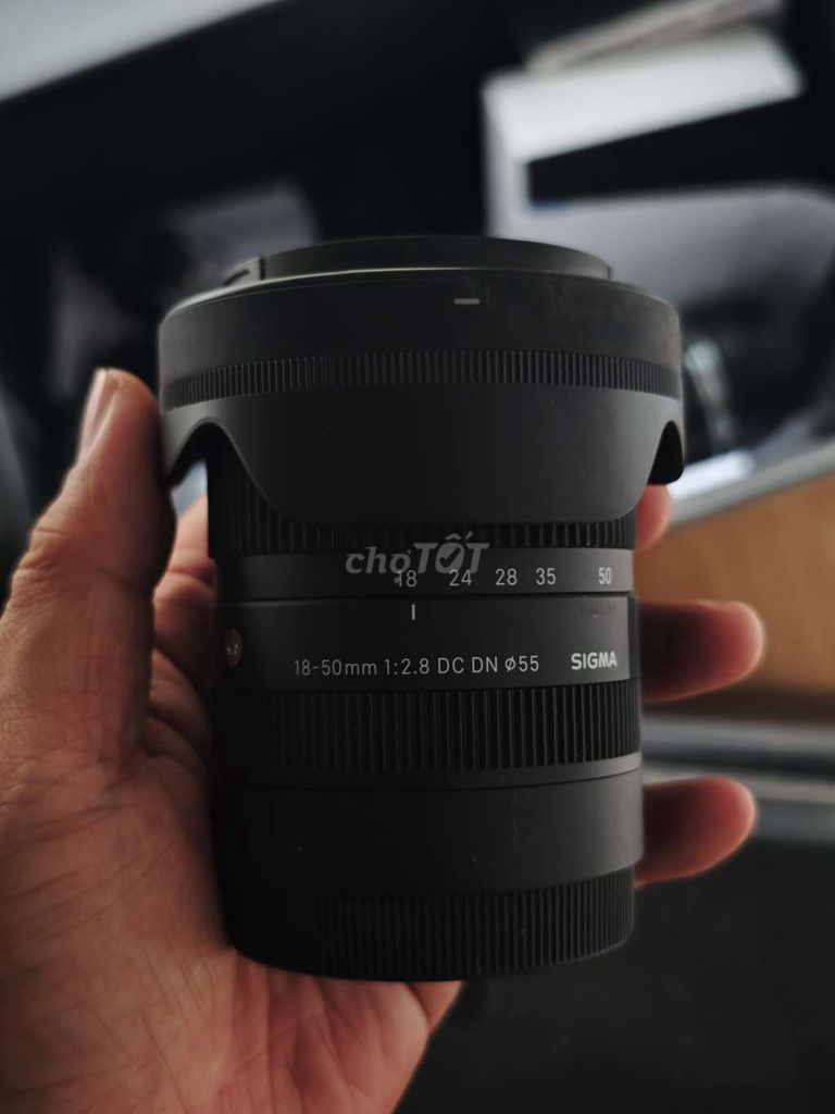 Ống kính Sigma 18-50mm 1:2.8 DC DN Đen. Mua bán Máy ảnh, Máy quay tại Quận Bình Thạnh Tp Hồ Chí Minh được đăng bởi Tommy Nguyen hình 1