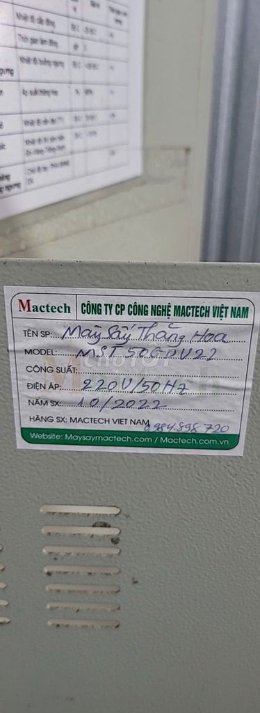 Máy sấy thăng hoa Mactech MST 50GDU2.2. Mua bán Đồ chuyên dụng, Giống nuôi trồng tại Huyện Thanh Bình Đồng Tháp được đăng bởi Truong Nguyen hình 1