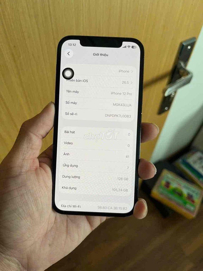 Apple iPhone 12 Pro 128GB Xanh Quốc tế zin 100%. Mua bán Điện thoại tại Quận Tân Phú Tp Hồ Chí Minh được đăng bởi Toàn hình 1