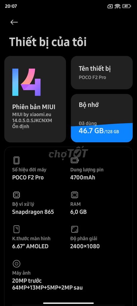 Xiaomi Redmi K30 Pro 6GB/128GB Xanh. Mua bán Điện thoại tại Huyện Thường Tín Hà Nội được đăng bởi Hưng hình 1