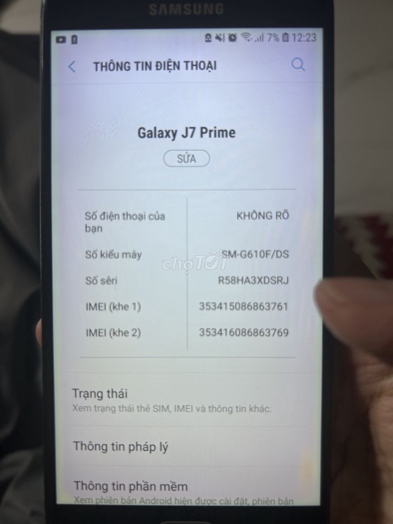 Samsung Galaxy J7 Prime. Mua bán Điện thoại tại Quận Liên Chiểu Đà Nẵng được đăng bởi Venis Nguyễn hình 1