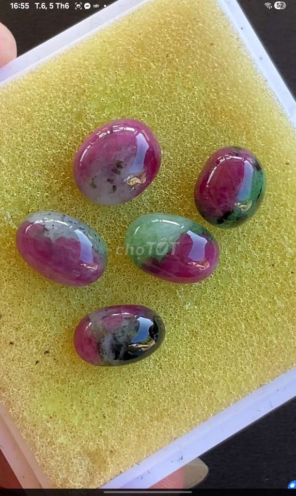 Đá quý Ruby tự nhiên Bầu dục. Mua bán Đồ sưu tầm, đồ cổ tại Quận 12 Tp Hồ Chí Minh được đăng bởi Hùng Tuấn hình 1