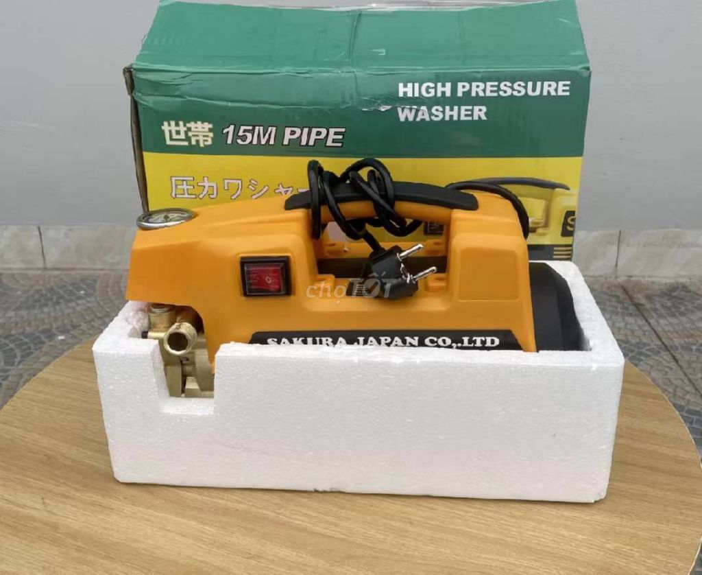Máy rửa xe Sakura 2500w mới . Mua bán Đồ chuyên dụng, Giống nuôi trồng tại Quận Thanh Khê Đà Nẵng được đăng bởi cửa hàng MÁY MÓC ONLINE 747 Trần Cao Vân Đà Nẵng hình 1