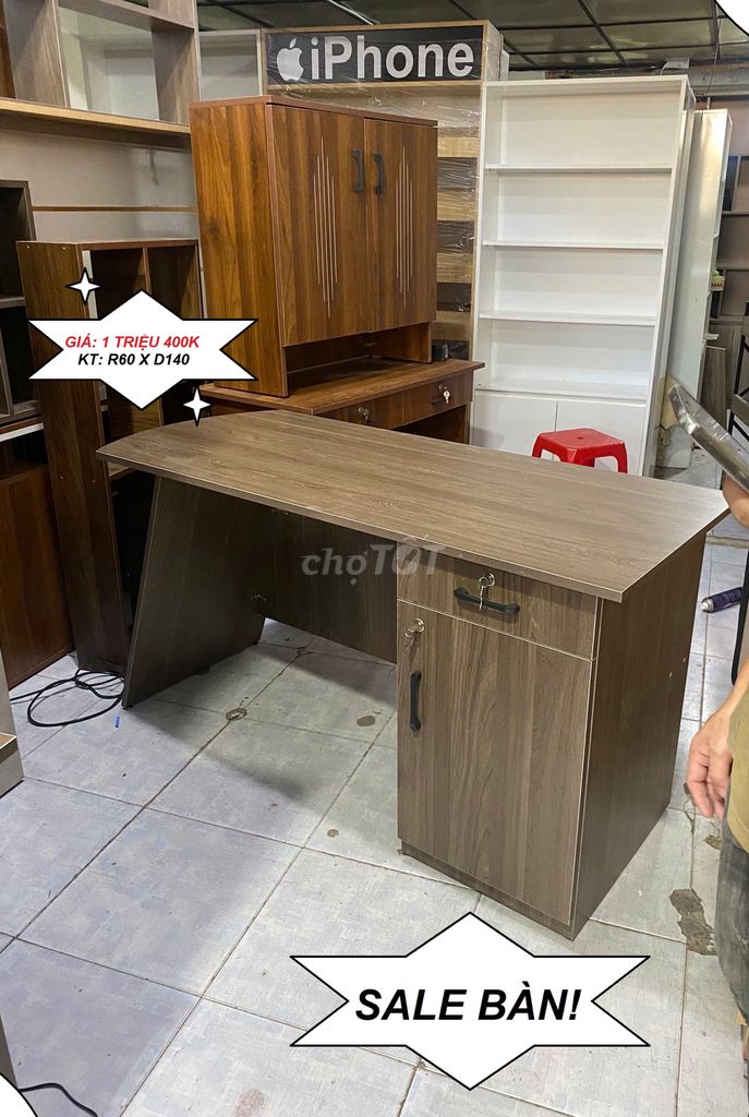 SALE: BÀN LÀM VIỆC & BÀN VĂN PHÒNG VÁN MDF