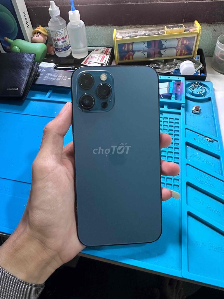 Apple iPhone 12 Pro Max 256GB Xanh Màn hình đã tha. Mua bán Điện thoại tại Thành phố Buôn Ma Thuột Đắk Lắk được đăng bởi Đoàn Đức Tuấn hình 1