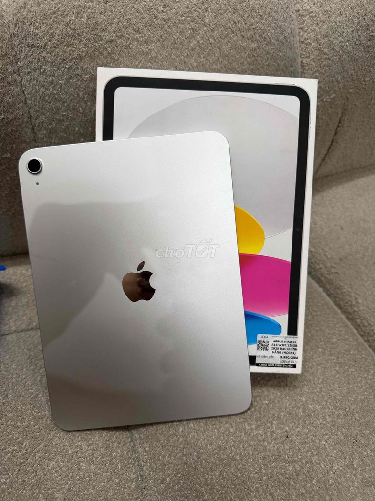 Apple iPad 11 128GB Bạc Đẹp keng mới sạc 2 Lần. Mua bán Máy tính bảng tại Quận 12 Tp Hồ Chí Minh được đăng bởi Hoàng Minh Tiến Luxury hình 1