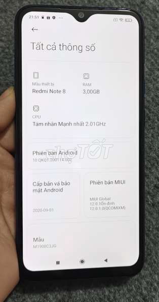 Xả Xiaomi redmi note 8 ram 3/32