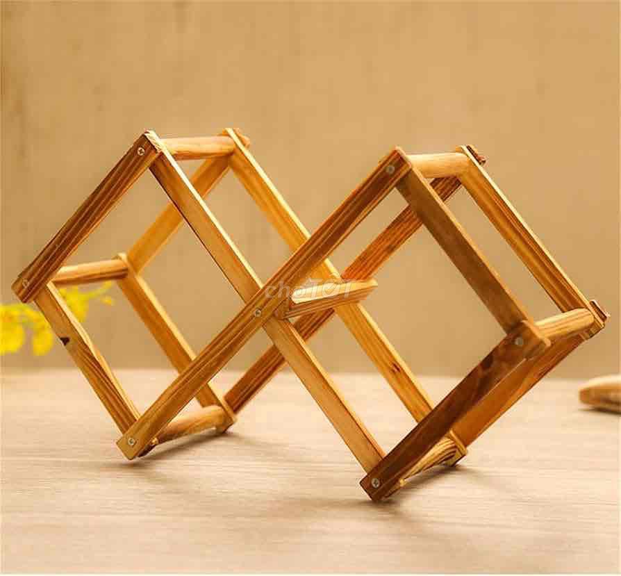 Kệ rượu Gỗ Nâu Gấp Gọn Decor. Mua bán Tủ, kệ gia đình tại Quận Gò Vấp Tp Hồ Chí Minh được đăng bởi Tí Bảo Bình hình 1
