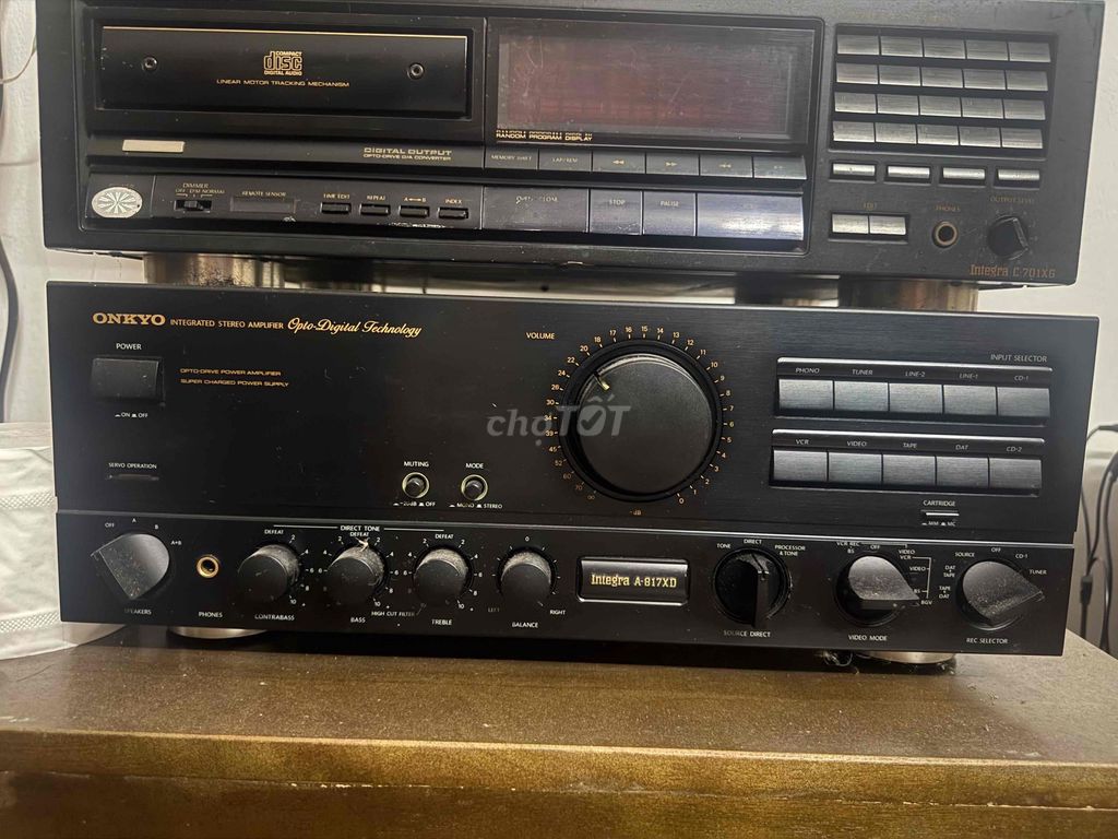 Amply Onkyo A-817XD và CD C-701XG. Mua bán Tivi, Âm thanh tại Quận Hà Đông Hà Nội được đăng bởi Tiến Anh hình 1