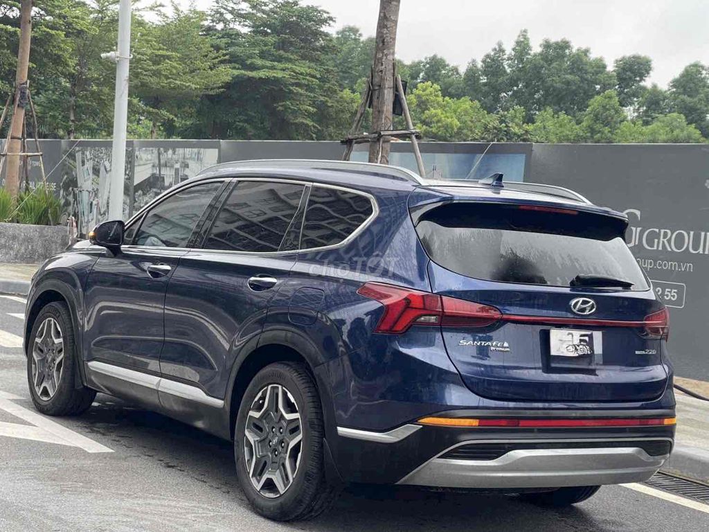 Hyundai Santafe 2021 полная комплектация кнопка Синий