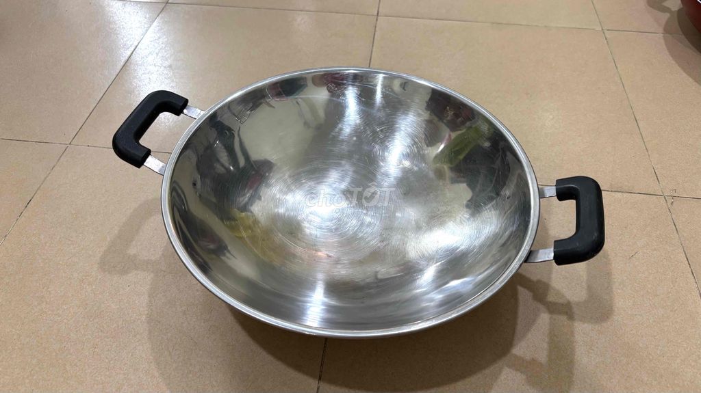 chảo inox lớn và tốt