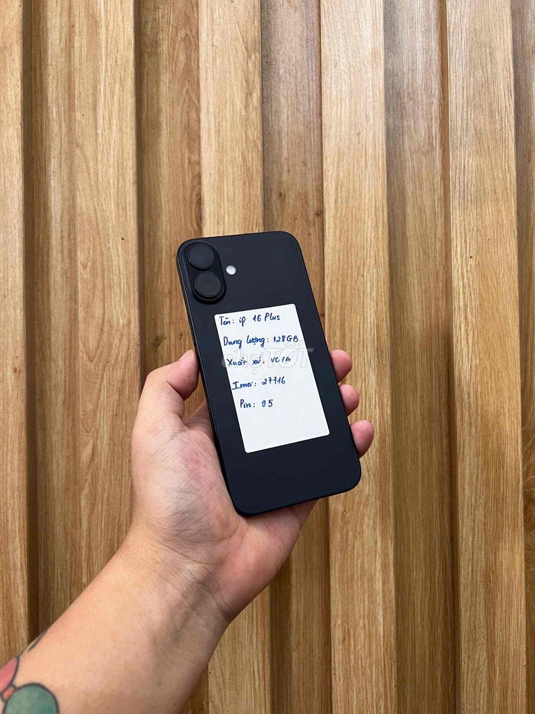 Apple iPhone 16 Plus 128GB Đen Zin all 95%. Mua bán Điện thoại tại Quận Đống Đa Hà Nội được đăng bởi HaNoiMobile HT  hình 1