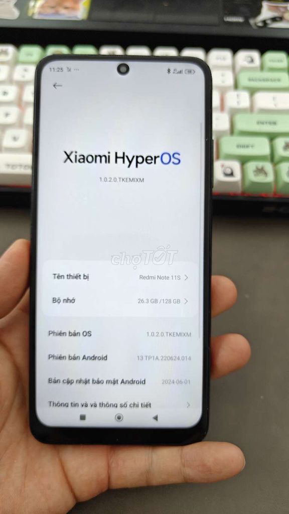 Xiaomi Redmi Note 11S 8GB/128GB Đen. Mua bán Điện thoại tại Thành phố Thủ Đức Tp Hồ Chí Minh được đăng bởi Điện Thoại Giá Tốt hình 1