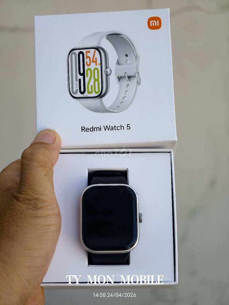 Xiaomi Redmi Watch 5 Đen, Bạc. Mua bán Thiết bị đeo thông minh tại Quận 5 Tp Hồ Chí Minh được đăng bởi TY  MON MOBILE hình 1