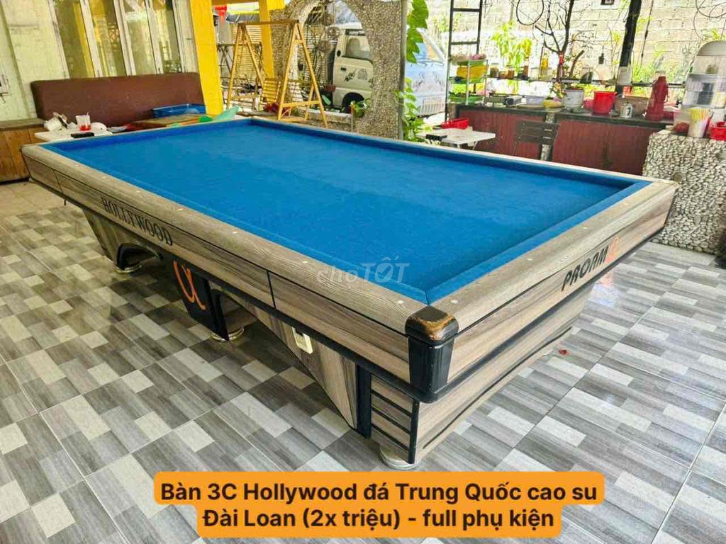 Bàn bida 3C Hollywood đá Trung Quốc cao su ĐàiLoan