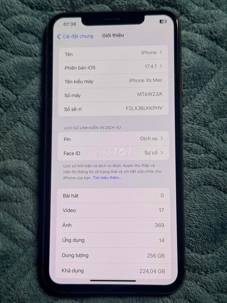 iPhone XS Max 256GB Vàng Nhật Bản. Mua bán Điện thoại tại Quận Hà Đông Hà Nội được đăng bởi Dien Lanh Gia Huy hình 1