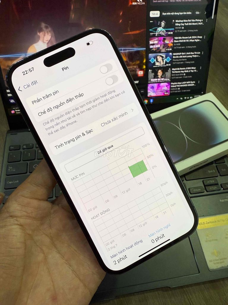 Iphone 14pro  256G quốc tế zin all