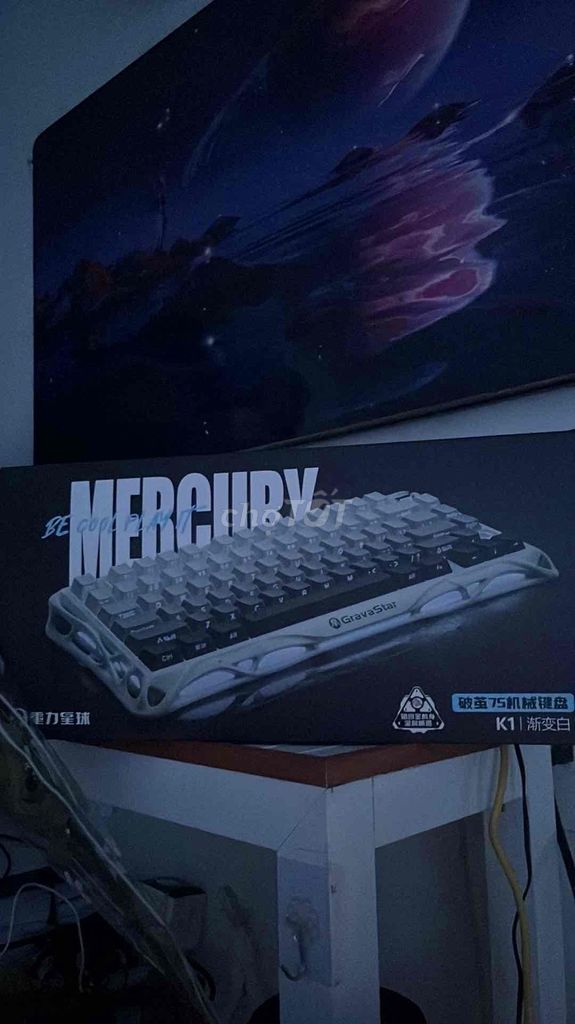 Bàn phím cơ Gravastar Mercury K1 Grey White. Mua bán Phụ kiện (Màn hình, Chuột...) tại Huyện Nhà Bè Tp Hồ Chí Minh được đăng bởi Bùi Nguyễn Phước Hùng hình 1