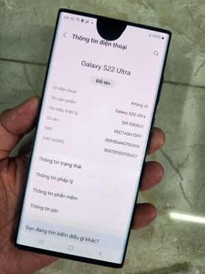 Samsung Galaxy S22 Ultra Xanh Dương 128GB. Mua bán Điện thoại tại Quận 10 Tp Hồ Chí Minh được đăng bởi Đại dương Smartphones