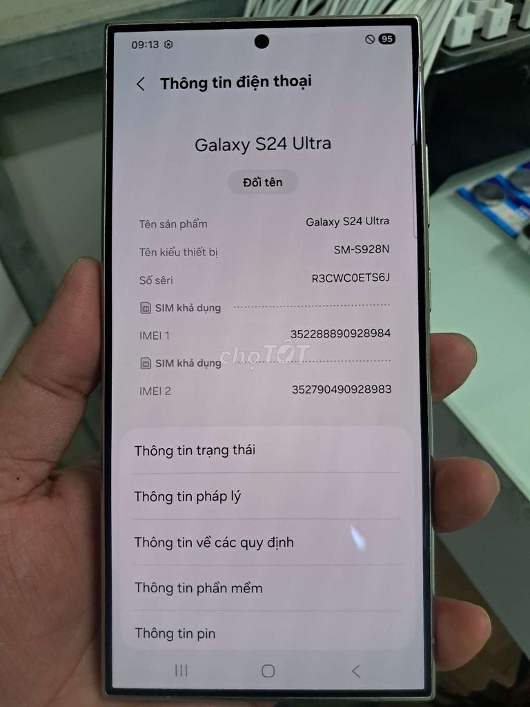 Samsung Galaxy S24 Ultra 512GB Bạc. Mua bán Điện thoại tại Quận 7 Tp Hồ Chí Minh được đăng bởi ĐẠI Home anh Mobile hình 1