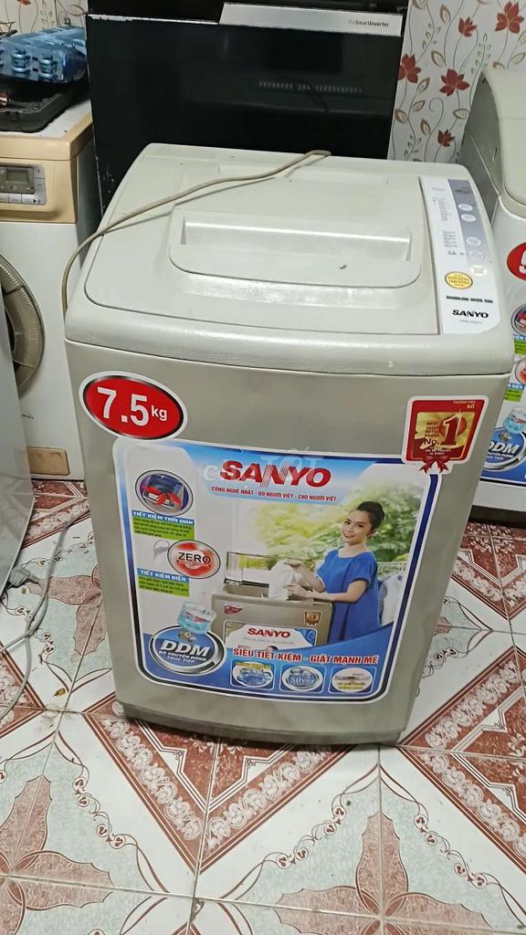 Máy giặt Sanyo 7.5kg. Mua bán Máy giặt tại Quận Ngô Quyền Hải Phòng được đăng bởi ĐIỆN LẠNH 469 hình 1