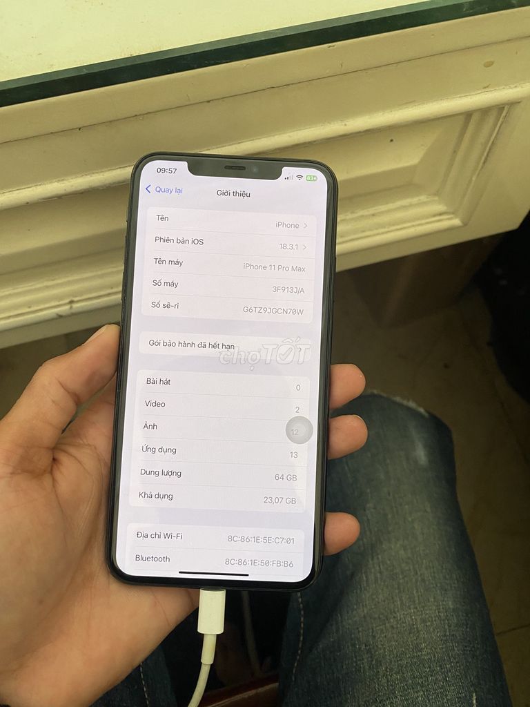 Apple iPhone 11 Pro Max 64GB Xám. Mua bán Điện thoại tại Thành phố Đà Lạt Lâm Đồng được đăng bởi Viet Minh hình 1