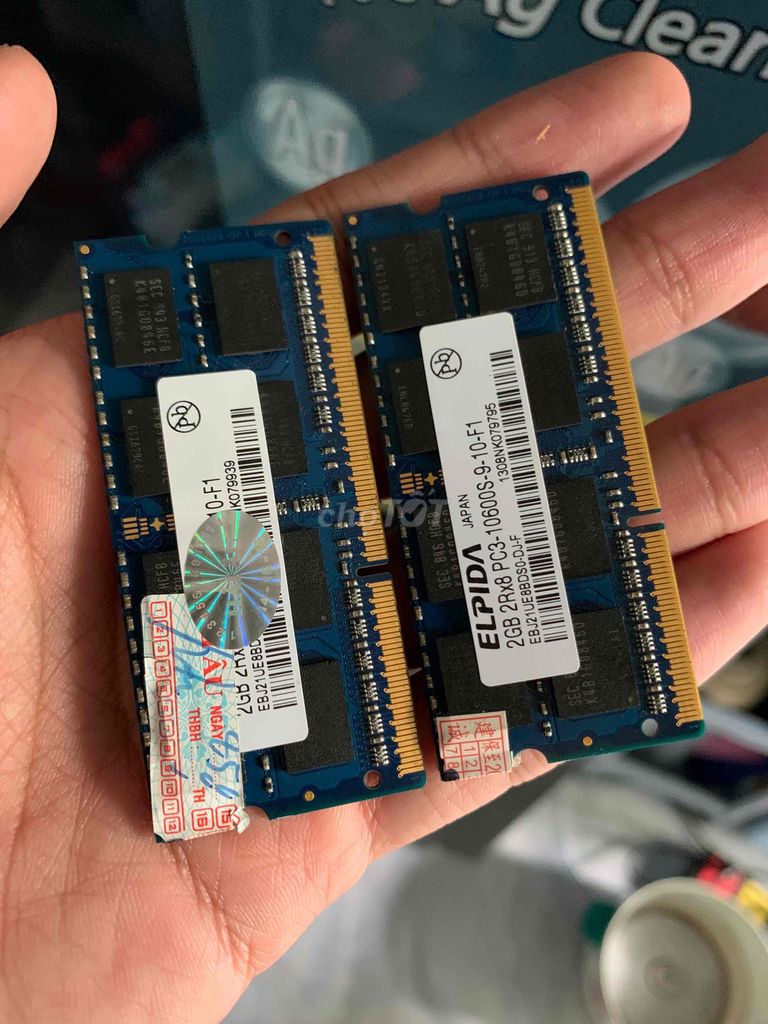 Thanh lý 2 thanh Ram 2gb 1333 cho Laptop. Mua bán Linh kiện (RAM, Card...) tại Quận Ninh Kiều Cần Thơ được đăng bởi Blokees hình 1