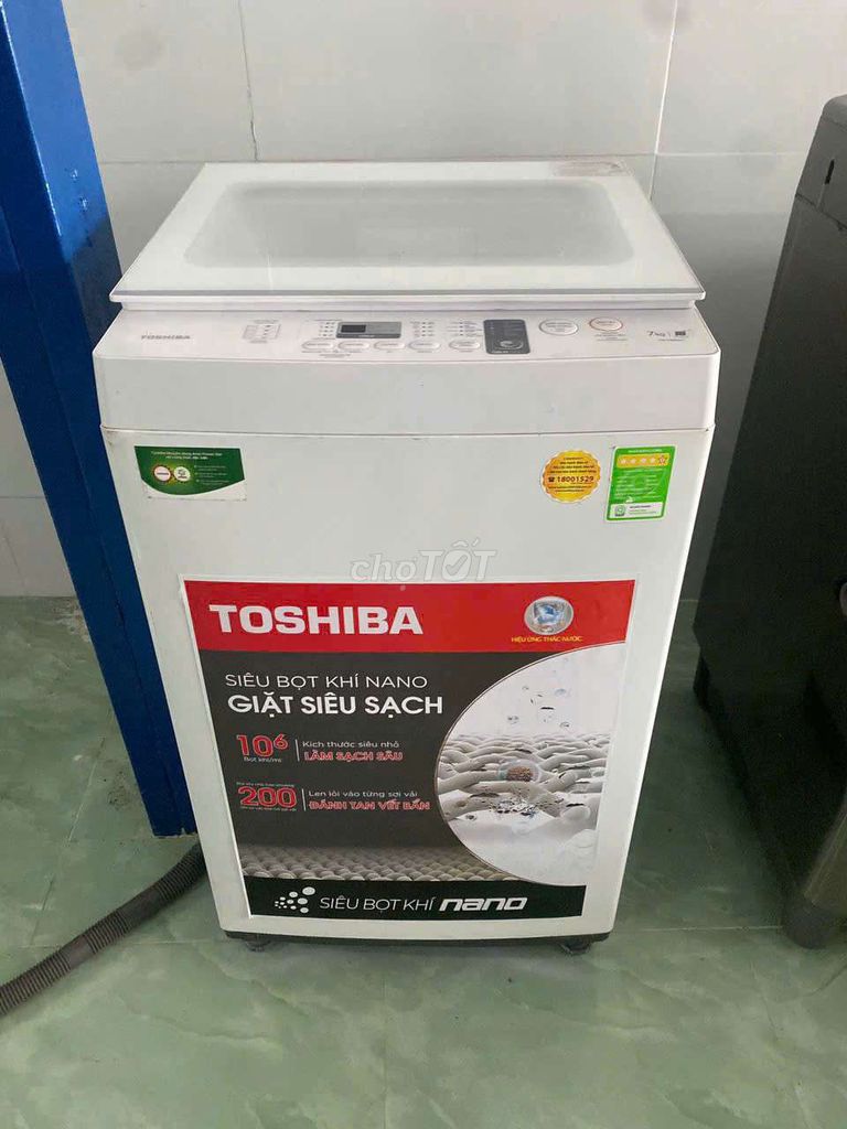 Máy giặt Toshiba 7kg cửa trên. Mua bán Máy giặt tại Quận Cái Răng Cần Thơ được đăng bởi Chuyên Máy Lạnh Nội Địa hình 1