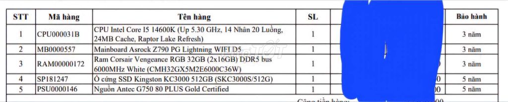 Máy tính để bàn Intel Core I5 14600K. Mua bán Máy tính để bàn tại Thành phố Tân An Long An được đăng bởi Huỳnh hình 1