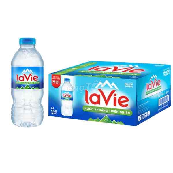 THÙNG NƯỚC KHOÁNG LAVIE 350ML – 24 CHAI