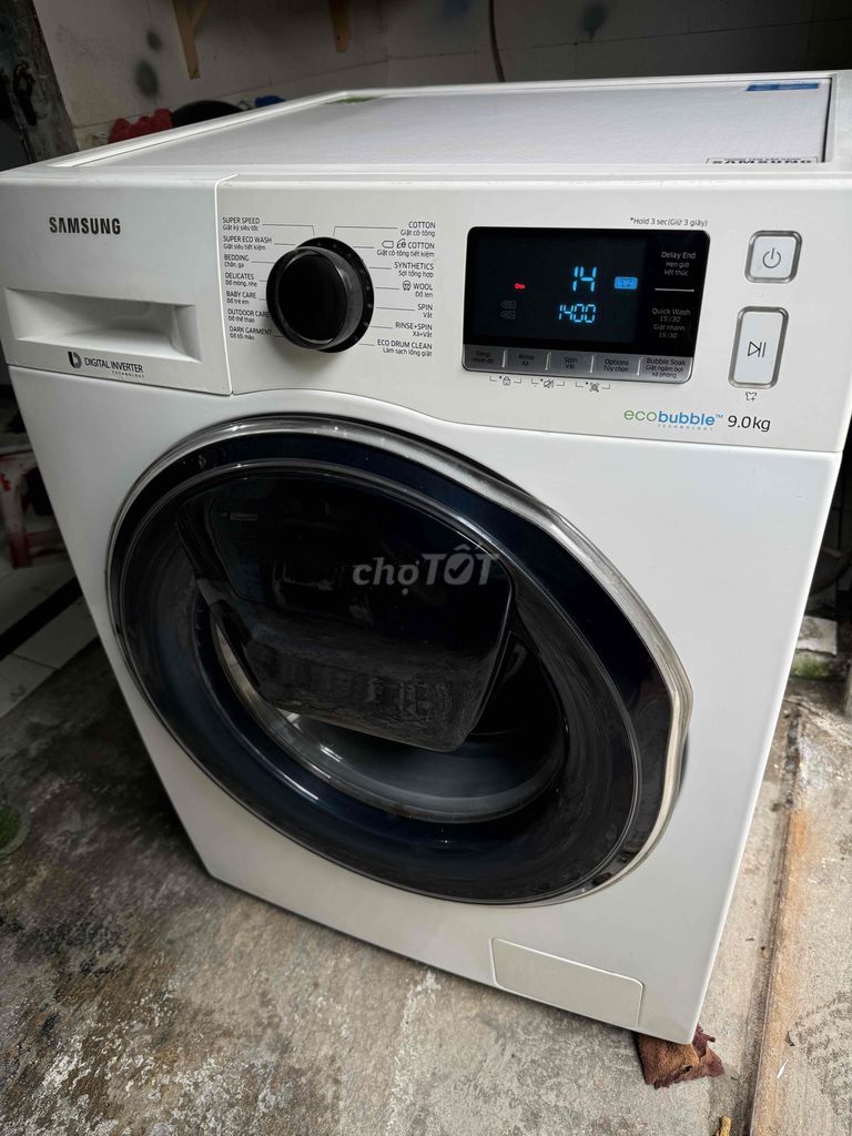 cần thanh lý máy giặt samsung 9kg inveter mới 90%