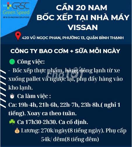 TUYỂN NHÂN VIÊN CHẾ BIẾN THỰC PHẨM CÓ HỖ TRỢ CƠM.