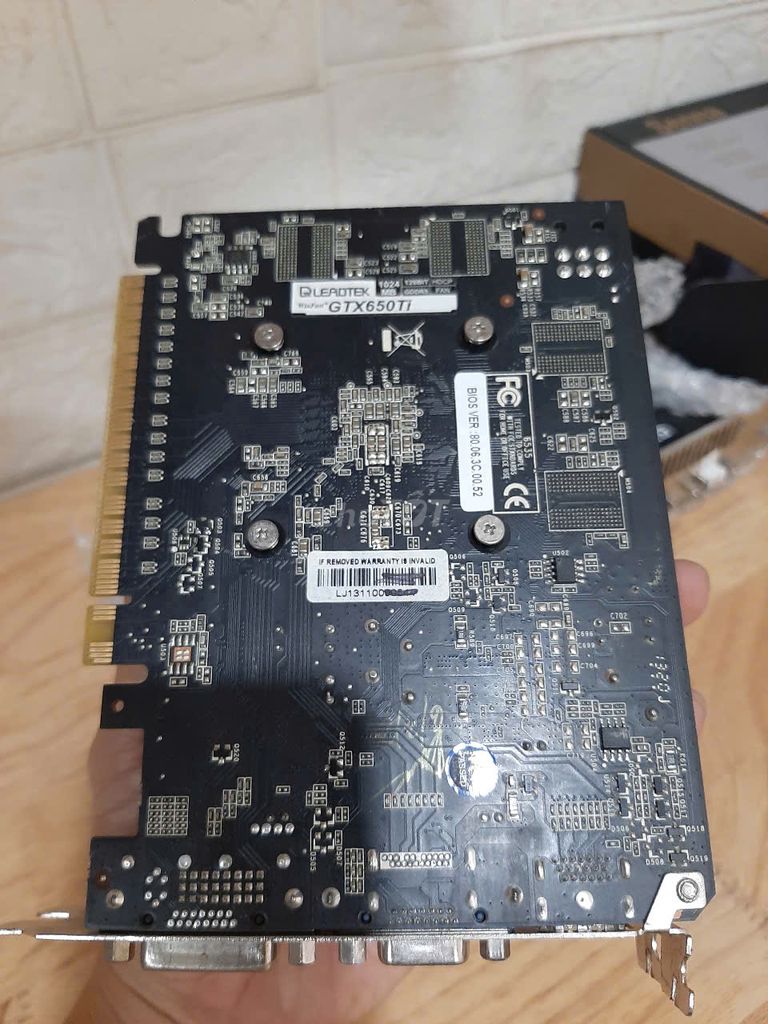 card màn hình 650ti 1gb d5 bóc máy đẹp bh 3 tháng