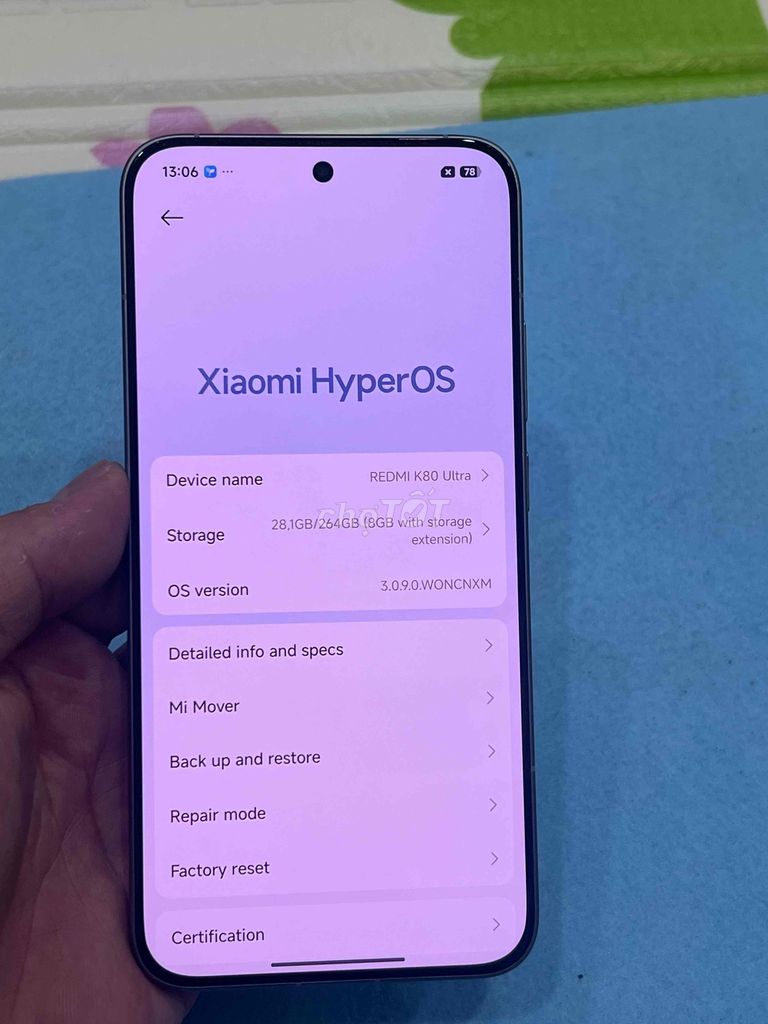 Xiaomi Redmi K80 Ultra 12/256GB Đen. Mua bán Điện thoại tại Quận Hoàng Mai Hà Nội được đăng bởi Nguyennoi hình 1