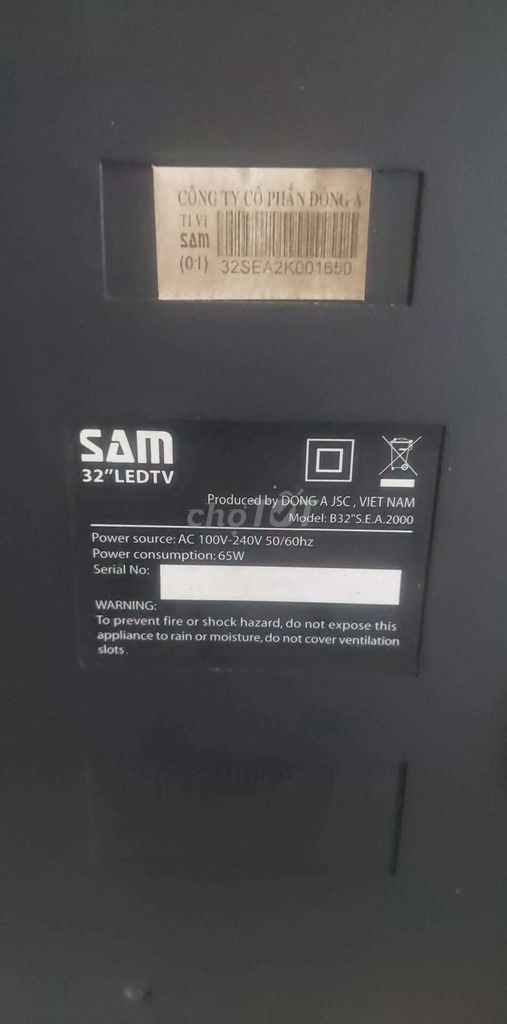 Tivi SAM B32S.E.A.2000 Đen 32 inch. Mua bán Tivi, Âm thanh tại Quận Bình Tân Tp Hồ Chí Minh được đăng bởi Bảo Trì Trường Duy hình 1