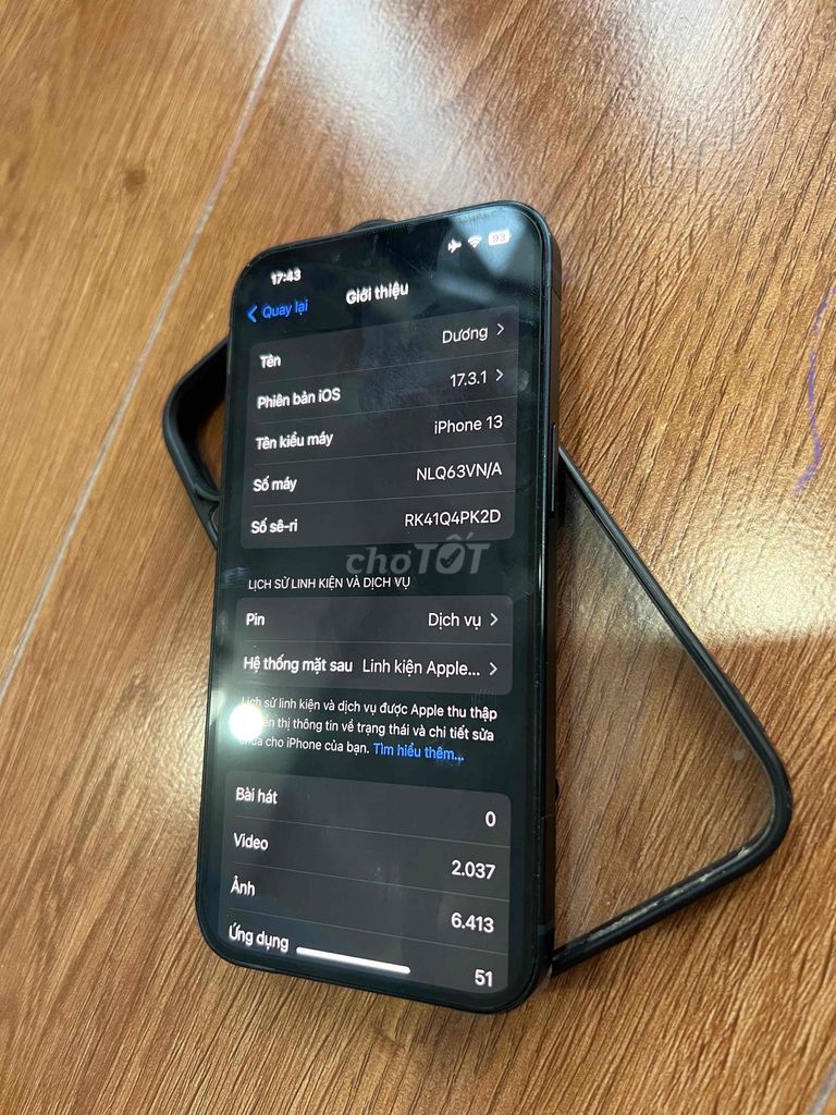 Apple iPhone 13 256GB Đen VN/A. Mua bán Điện thoại tại Quận 12 Tp Hồ Chí Minh được đăng bởi Hồng Việt hình 1