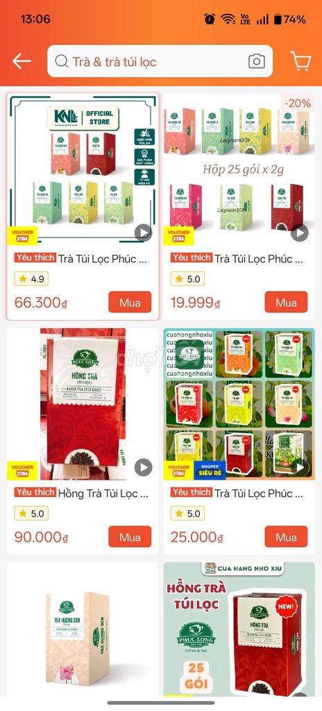 Trà túi lọc Phúc Long Hộp 25 gói. Mua bán Đồ ăn, thực phẩm và các loại khác tại Quận 8 Tp Hồ Chí Minh được đăng bởi le tran phuc hình 1