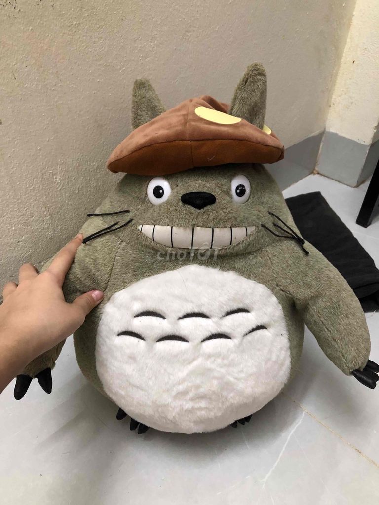 Gấu bông Totoro đội nấm Xám. Mua bán Sở thích khác tại Huyện Thanh Trì Hà Nội được đăng bởi Vũ Yến Sinh hình 1