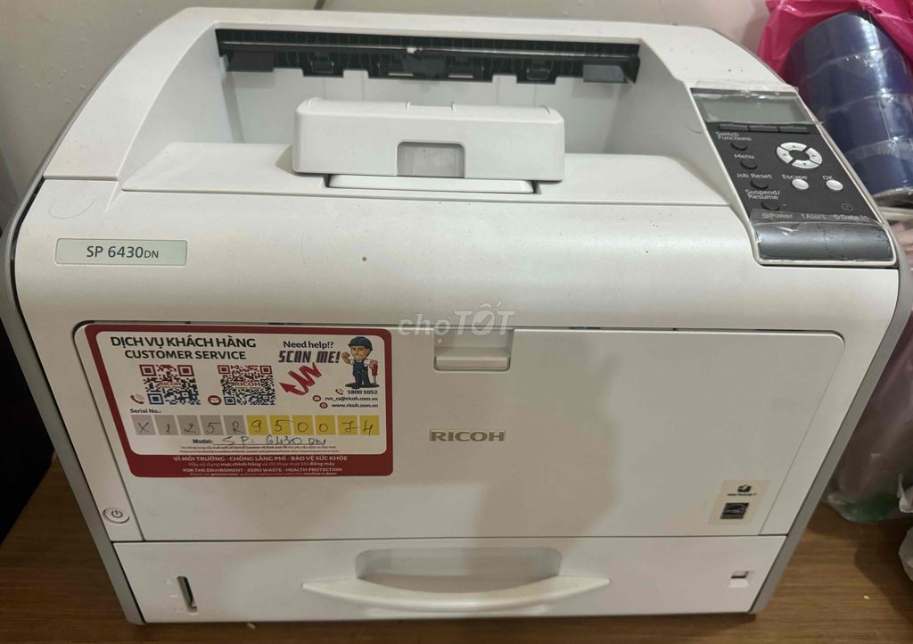 Máy in laser Ricoh SP 6430DN Trắng. Mua bán Đồ dùng văn phòng tại Thành phố Thủ Đức Tp Hồ Chí Minh được đăng bởi Thu Sa hình 1