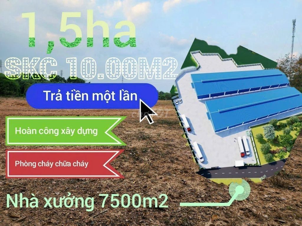 BÁN XƯỞNG 32000m2 HUYÊN BẦU BÀNG .BINH DƯƠNG   GIÁ RẺ