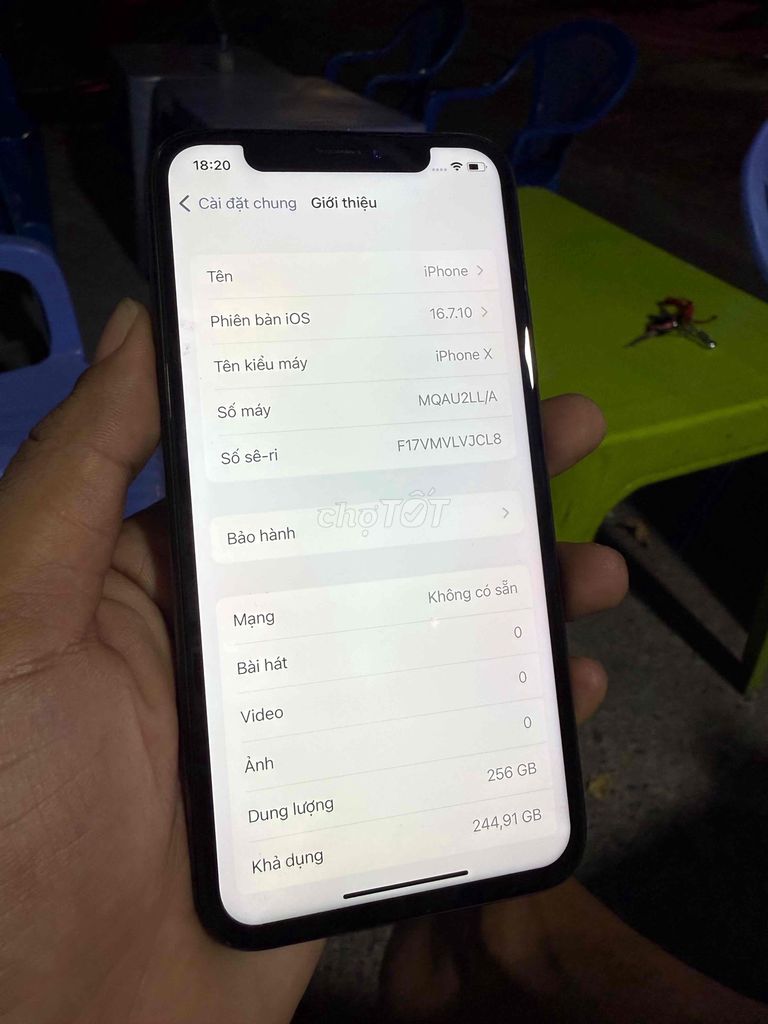 iphone X màn Jk 256gb full chức năng sử dụng tốt