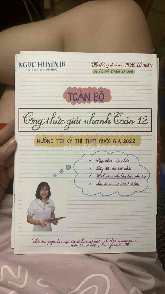 pass sách tổng hợp công thức toán 11,12