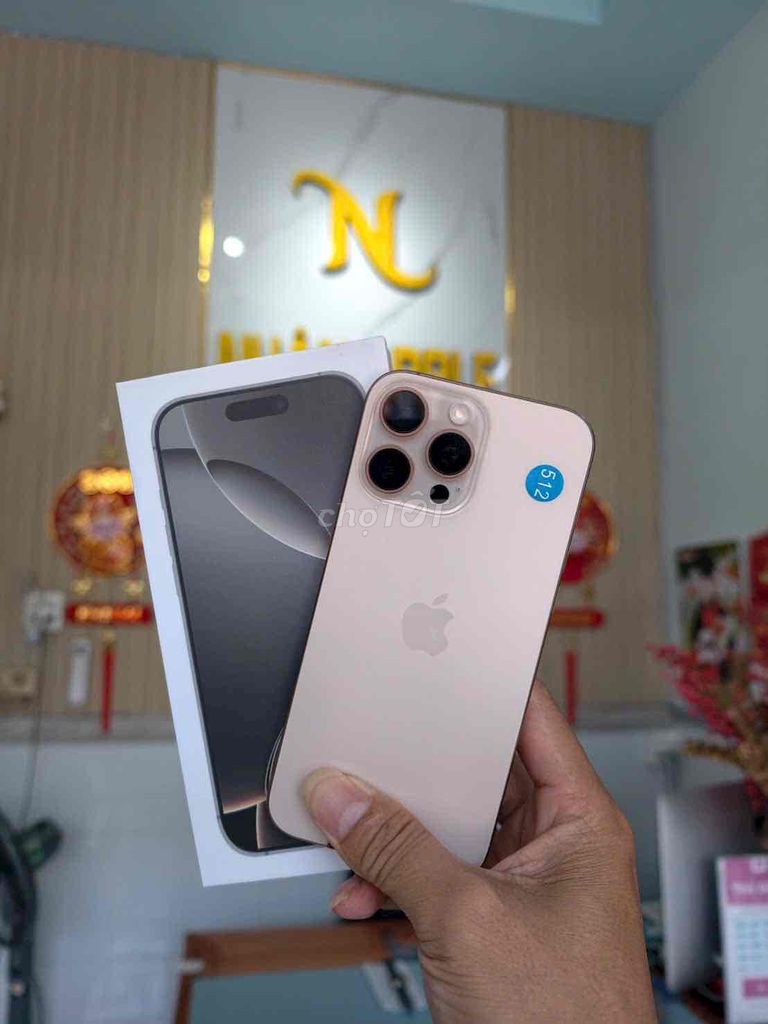 iPhone 16 Pro Max 512GB QT Mỹ ZIN ĐẸP KENG. Mua bán Điện thoại tại Thành phố Cà Mau Cà Mau được đăng bởi NHAN APPLE hình 1