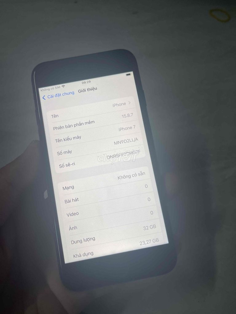 iPhone 7 32GB MVT main zin màn zin icloud sạch Ok. Mua bán Điện thoại tại Quận 8 Tp Hồ Chí Minh được đăng bởi điện thoại giá rẻ  hình 1