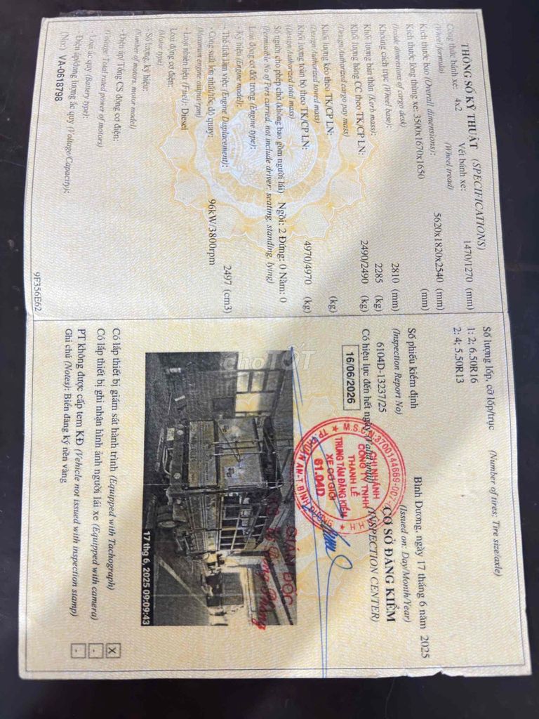 xe nhà Bán K250 đời 2020 ĐK lăn bánh 2021 tải 2T4. Mua bán Xe tải, xe ben tại Thành phố Biên Hòa Đồng Nai được đăng bởi Đặng Văn Tường hình 4