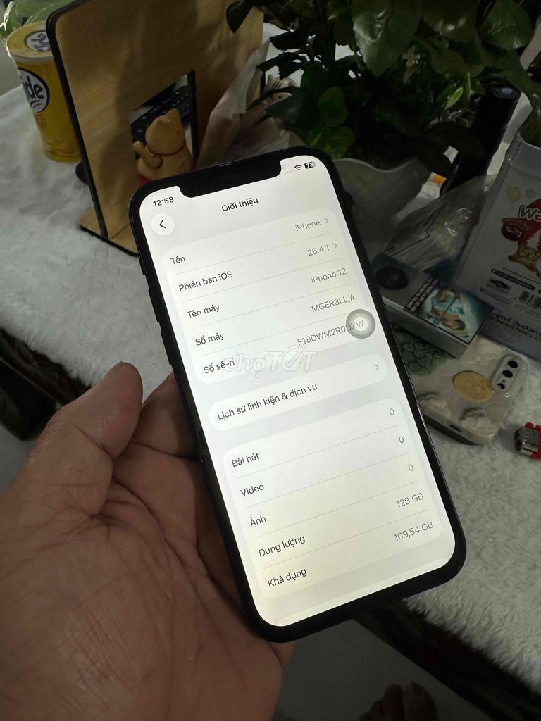 Apple iPhone 12 128GB Đen Like New. Mua bán Điện thoại tại Thành phố Biên Hòa Đồng Nai được đăng bởi thanh hình 1