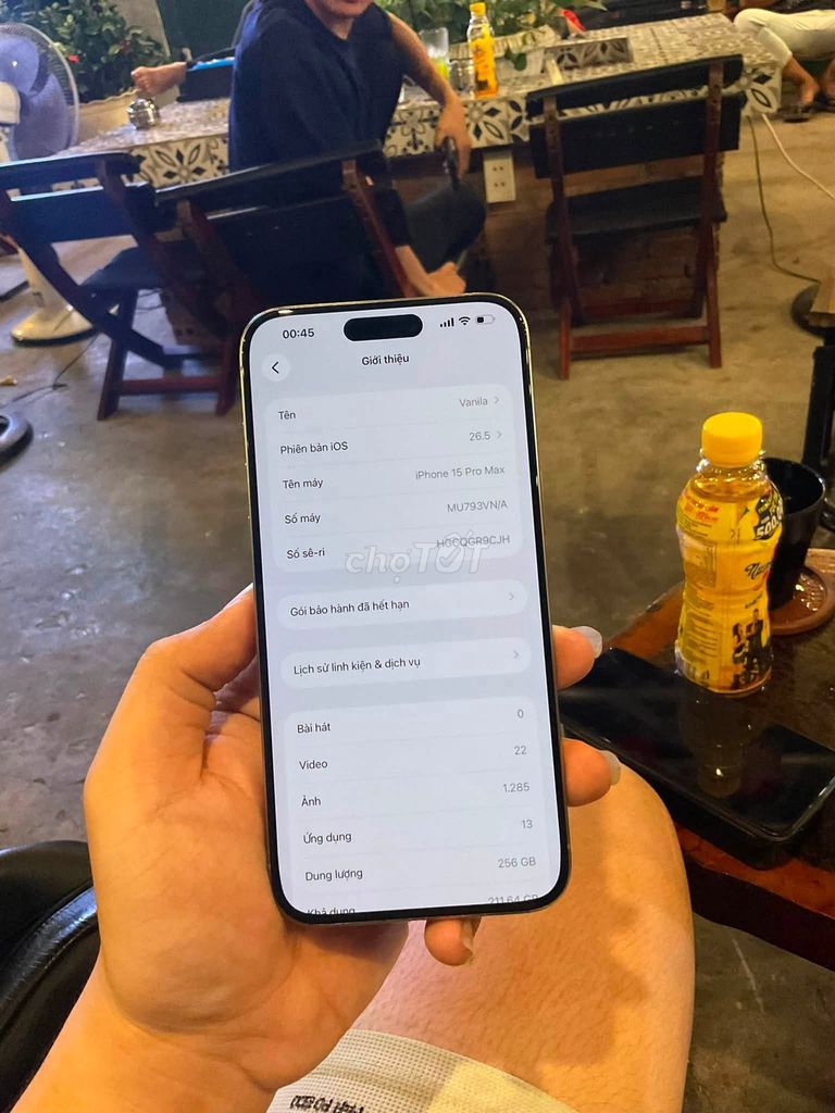 Apple iPhone 15 Pro Max 256GB 86%. Mua bán Điện thoại tại Quận 1 Tp Hồ Chí Minh được đăng bởi Hội Đồ Điện Tử hình 1