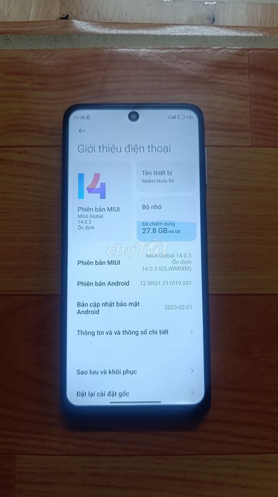 Xiaomi Redmi Note 9S 64GB Xanh. Mua bán Điện thoại tại Quận Tân Phú Tp Hồ Chí Minh được đăng bởi Phước Mai hình 1
