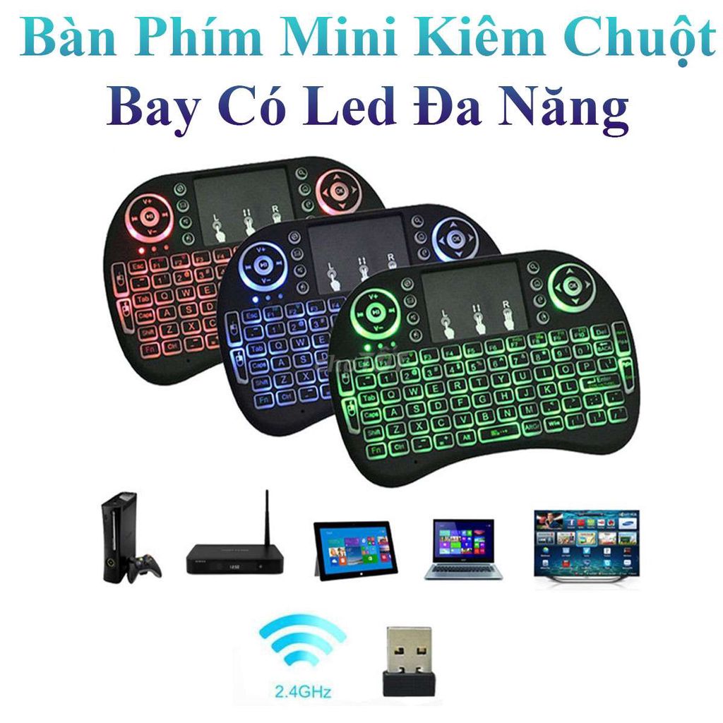 Bàn phím mini kiêm chuột bay có led. Mua bán Phụ kiện (Màn hình, Chuột...) tại Thành phố Biên Hòa Đồng Nai được đăng bởi Phạm Quỳnh hình 1