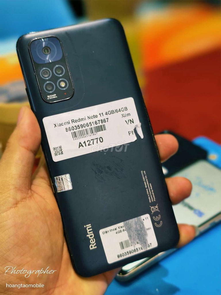 Xiaomi Redmi Note 11 64GB Xám. Mua bán Điện thoại tại Quận Tân Bình Tp Hồ Chí Minh được đăng bởi Táo Bán Lổ hình 1